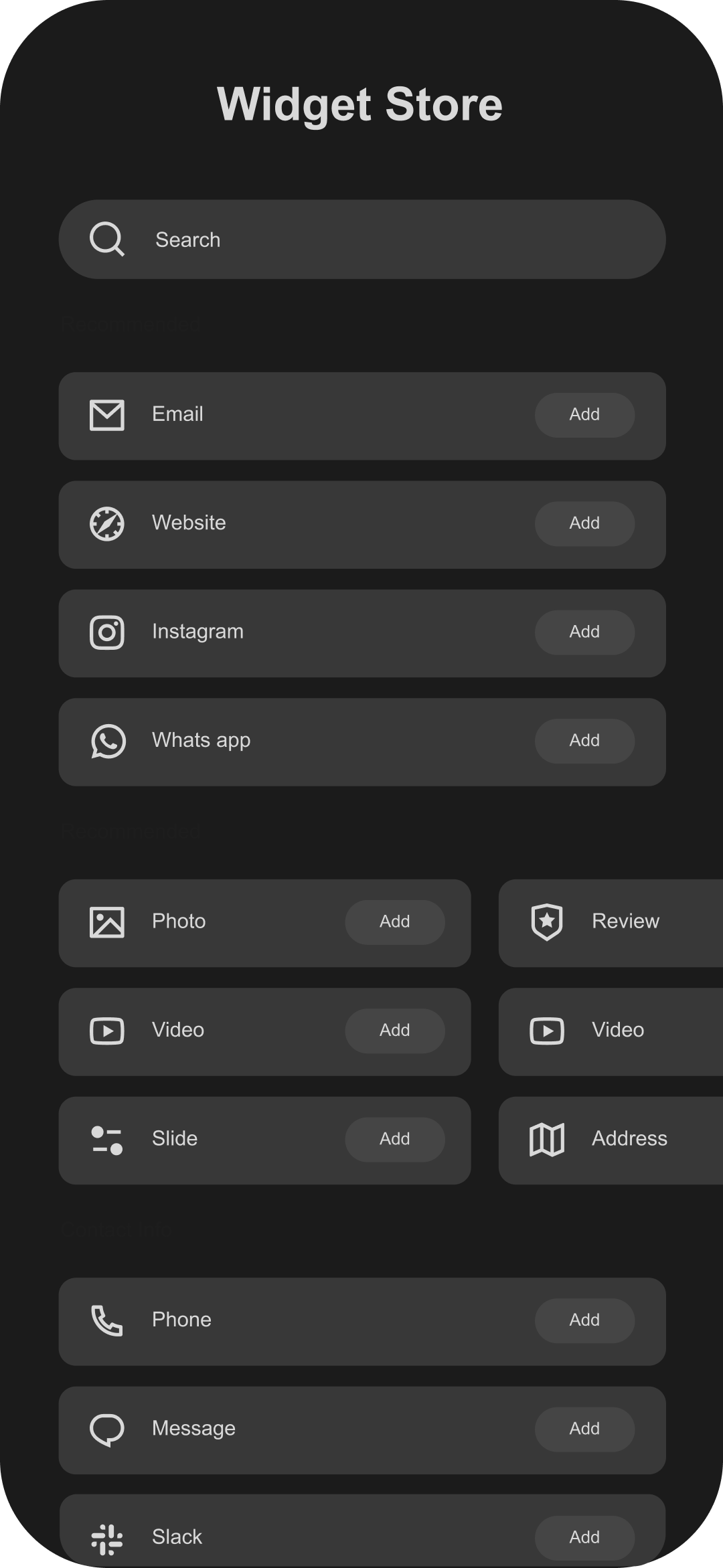 Digital Business card overview