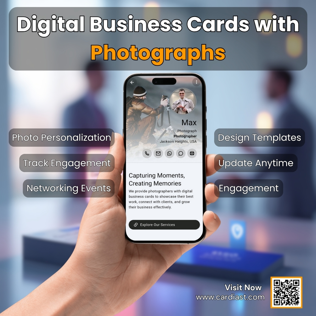 business cards with photographs