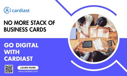 stack of business cards