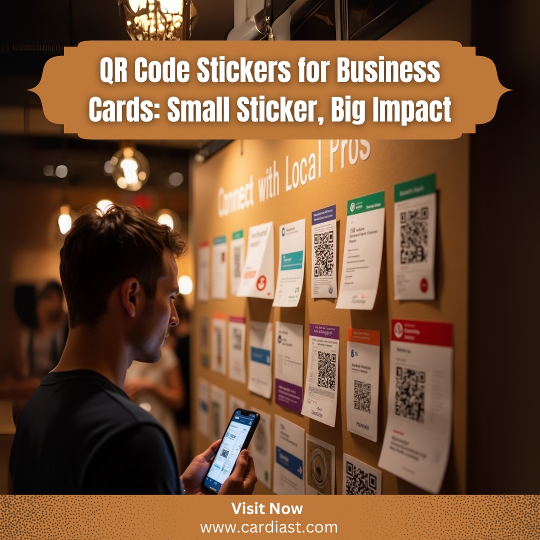 QR Code Stickers for Business Cards