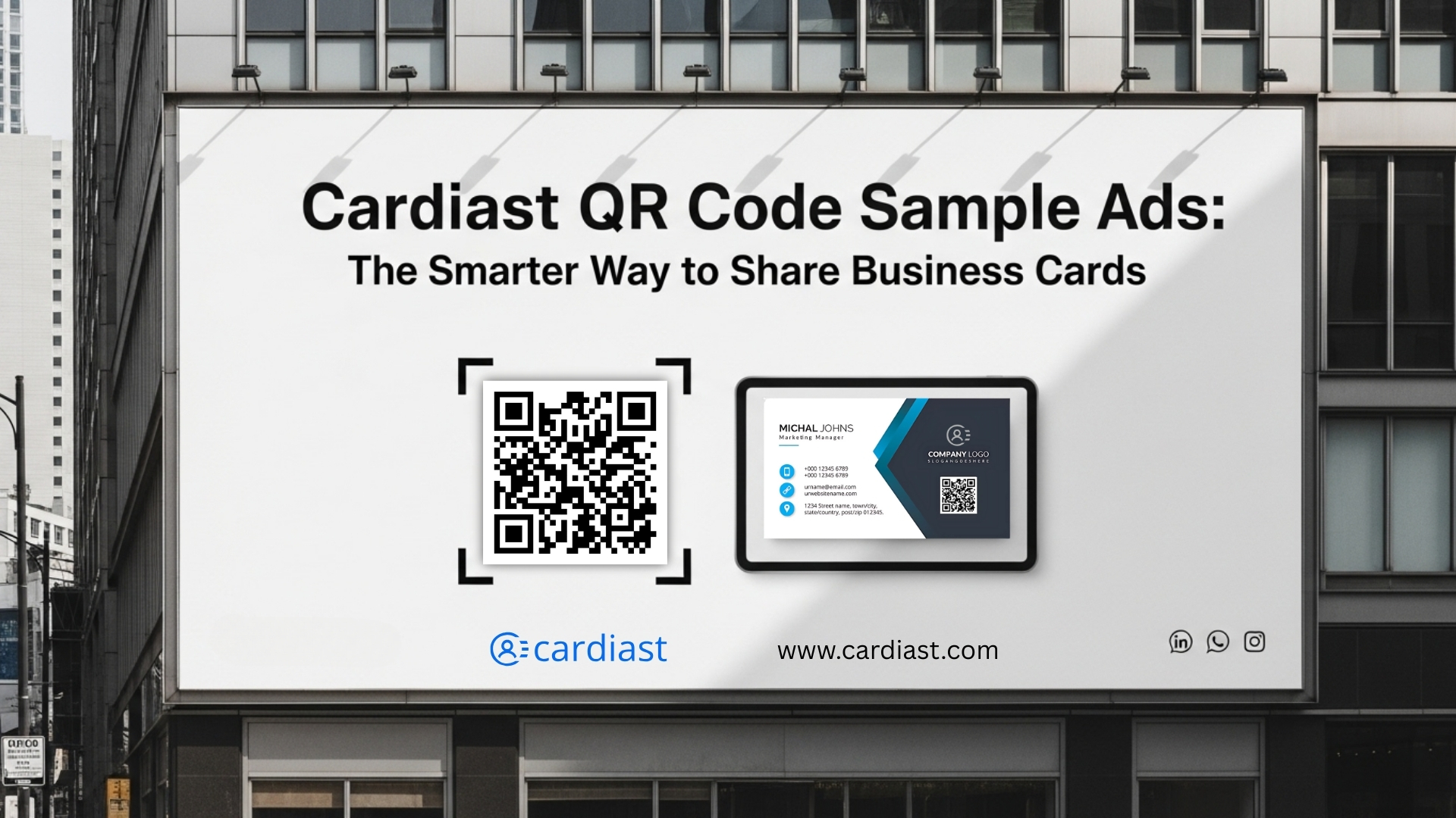 QR code sample ads